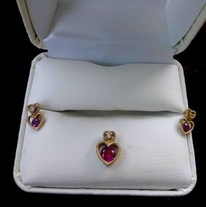 Heart earring pendant 10kt set SALE